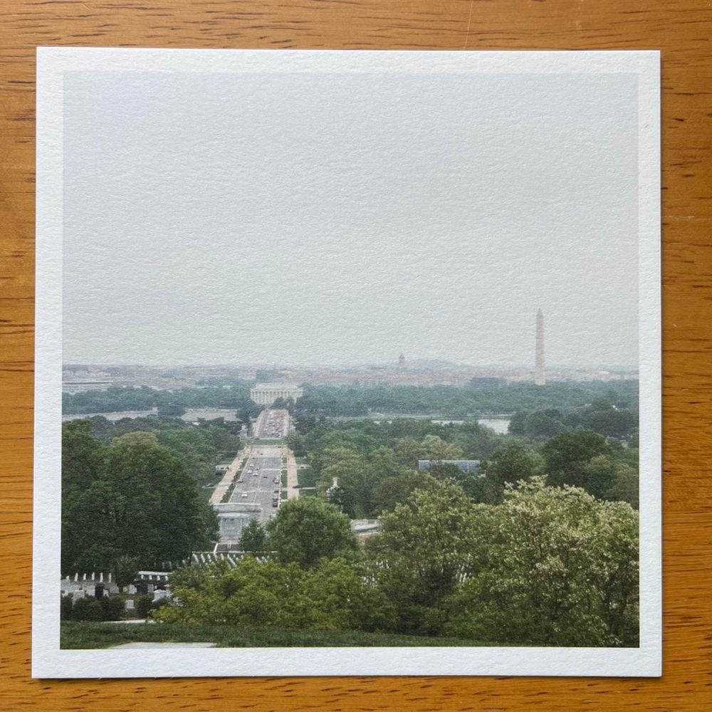 Art Print / 5x5 / Washington DC in Green / 35mm Film